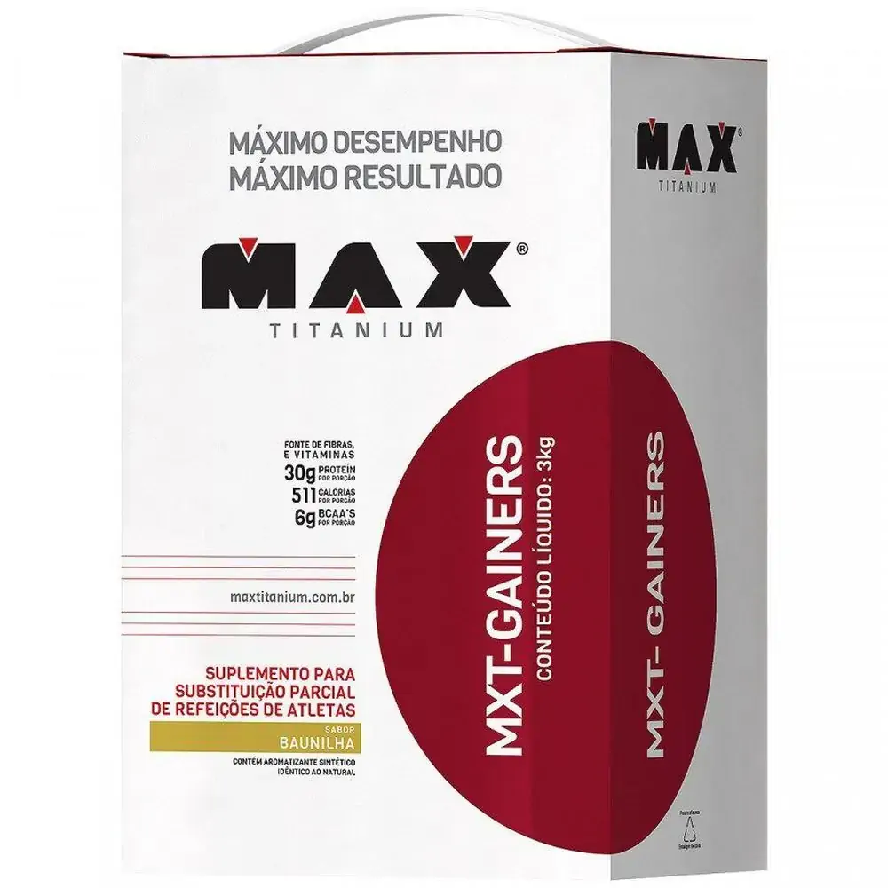 Mxt Gainers Baunilha 3kg Max Titanio