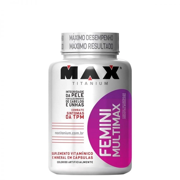 Esportivo Max Titanium Femini Multimax Pote 120 Cápsulas