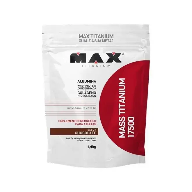 Mass Titanium 17500 1,4Kg - Max Titanium Sabor:Baunilha