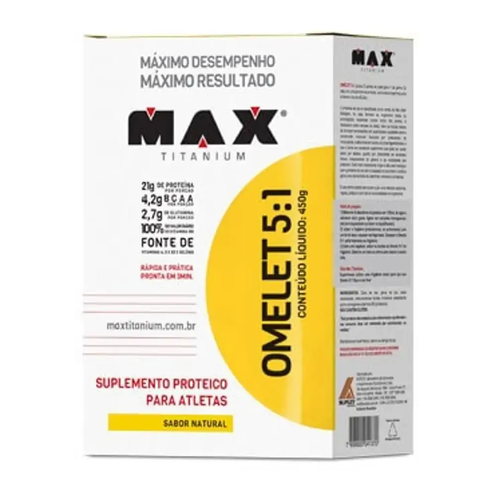 Omegalet 5.1 S/ Sabor 450g Titanium