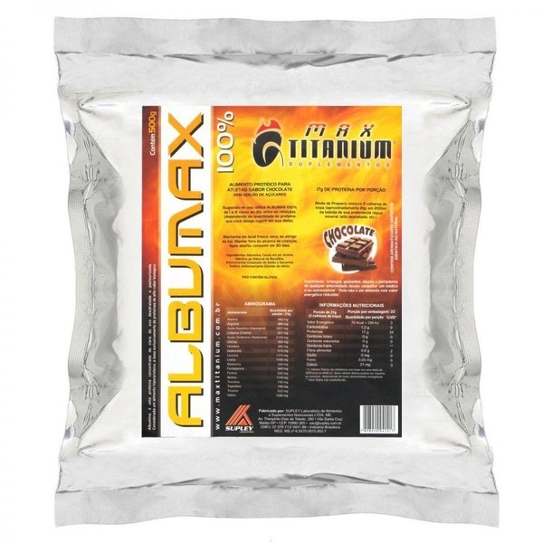 Esportivo Max Titanium Albumax Pacote Pó 500 Gramas