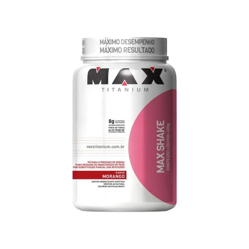 Suplemento Alimentar Max Shake 400g Morango