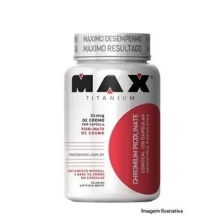 Esportivo Max Titanium Chromium Picolinate Pote 120 Cápsulas