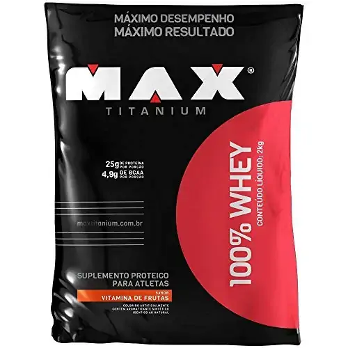 100 Whey Refil Max Titanium 2kg Chocolate