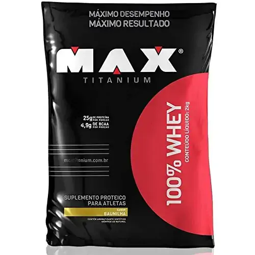 Whey 100 2kg Vitamina De Frutas Max Titanium