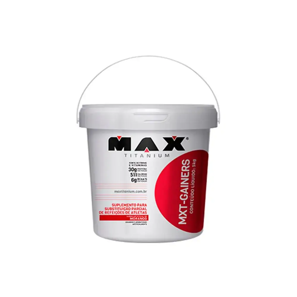 Mxt Gainers Hipercalorico 5kg Morango Max Titanium