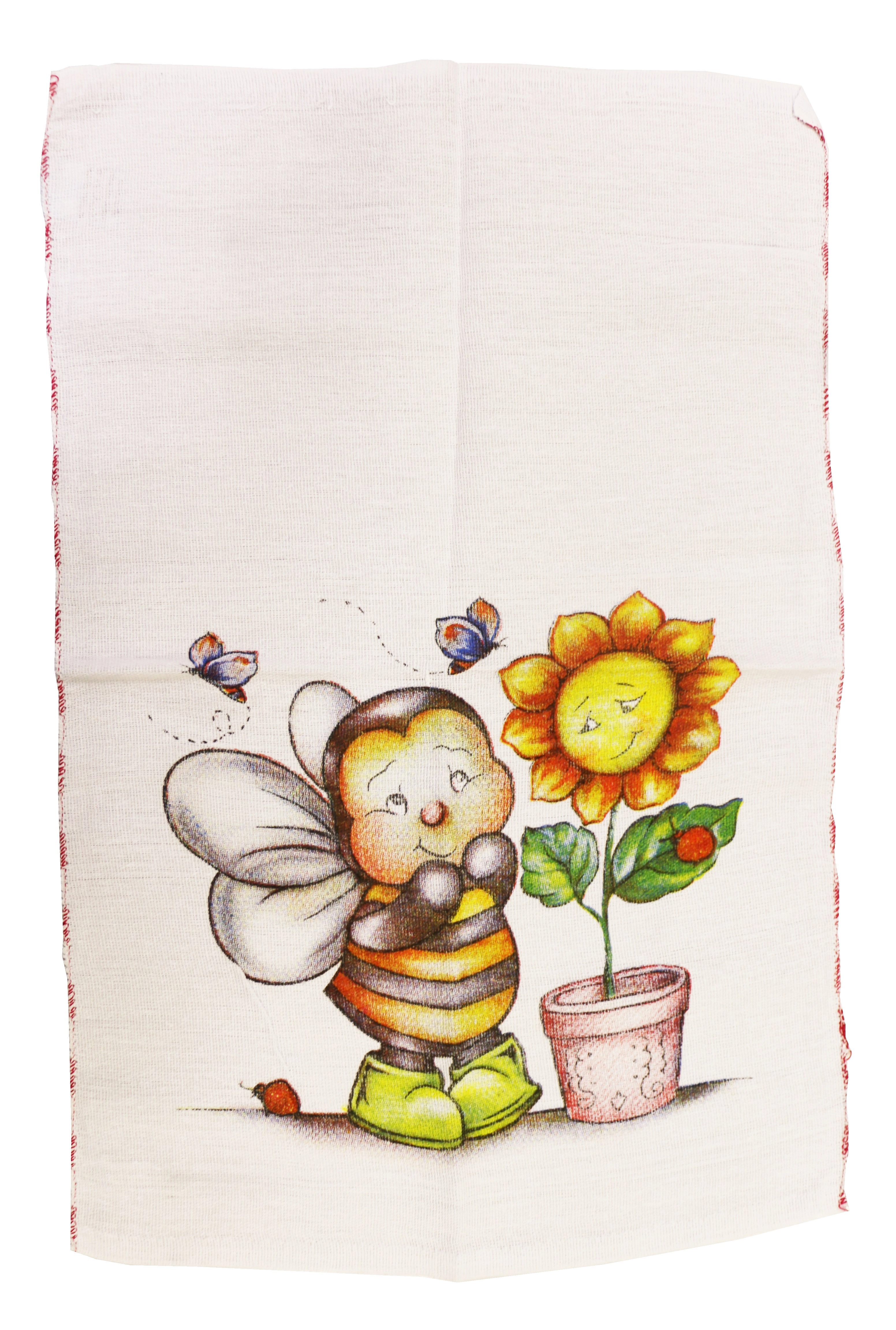 Pano Prato Rosa Bela 38x60cm Estampado