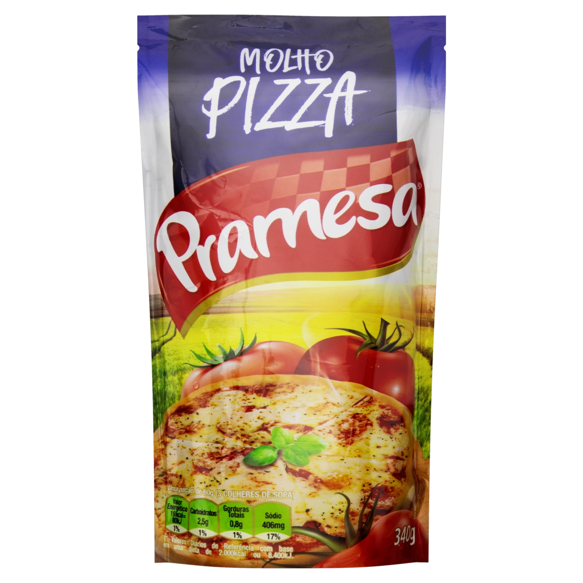 Molho De Tomate Pizza Pramesa Sachê 340g
