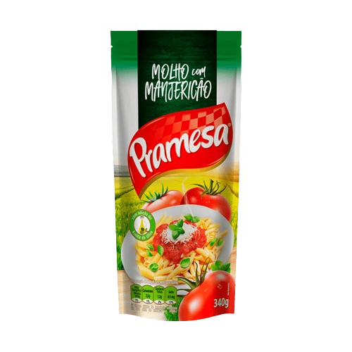 Molho De Tomate Com Manjericão Pramesa Sachê 340g