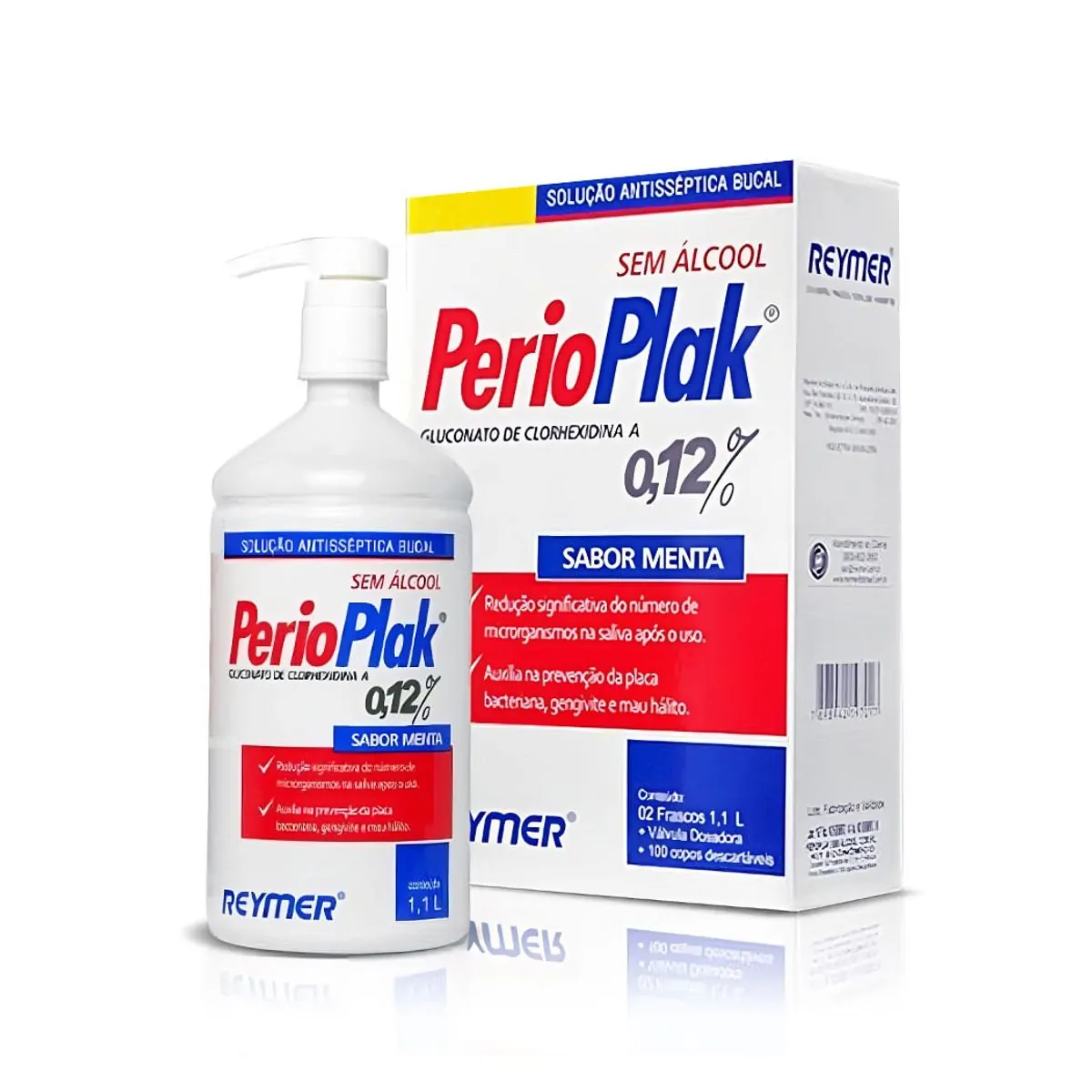 Antisséptico Perioplak 0,12% de Clorhexidina 1,1L Refil - Reymer