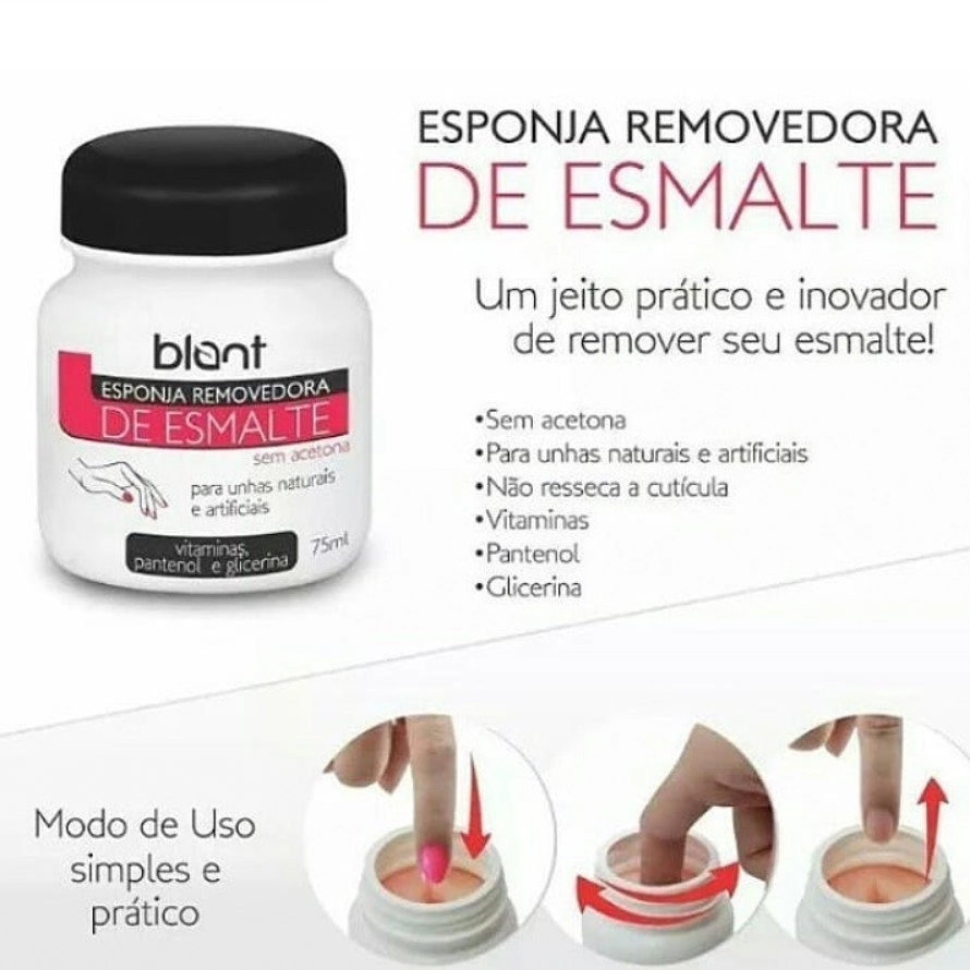 Esponja Removedor De Esmalte 75ml Blant