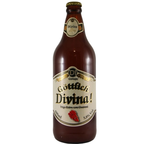 Cerveja Weiss Guaraná Göttlich Divina Garrafa 600ml