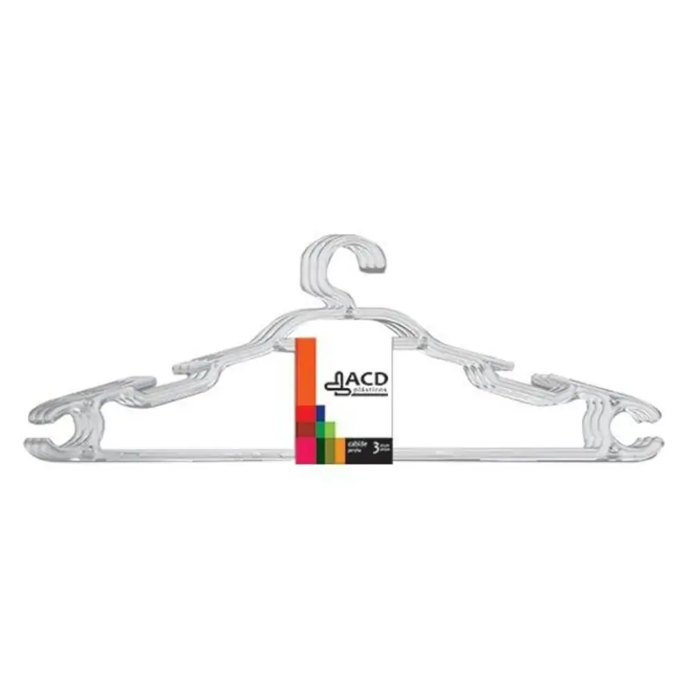 Cabide Acrilico 3pcs Acd