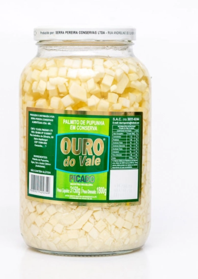 Palmito Ouro Do Vale 1,8kg Picado
