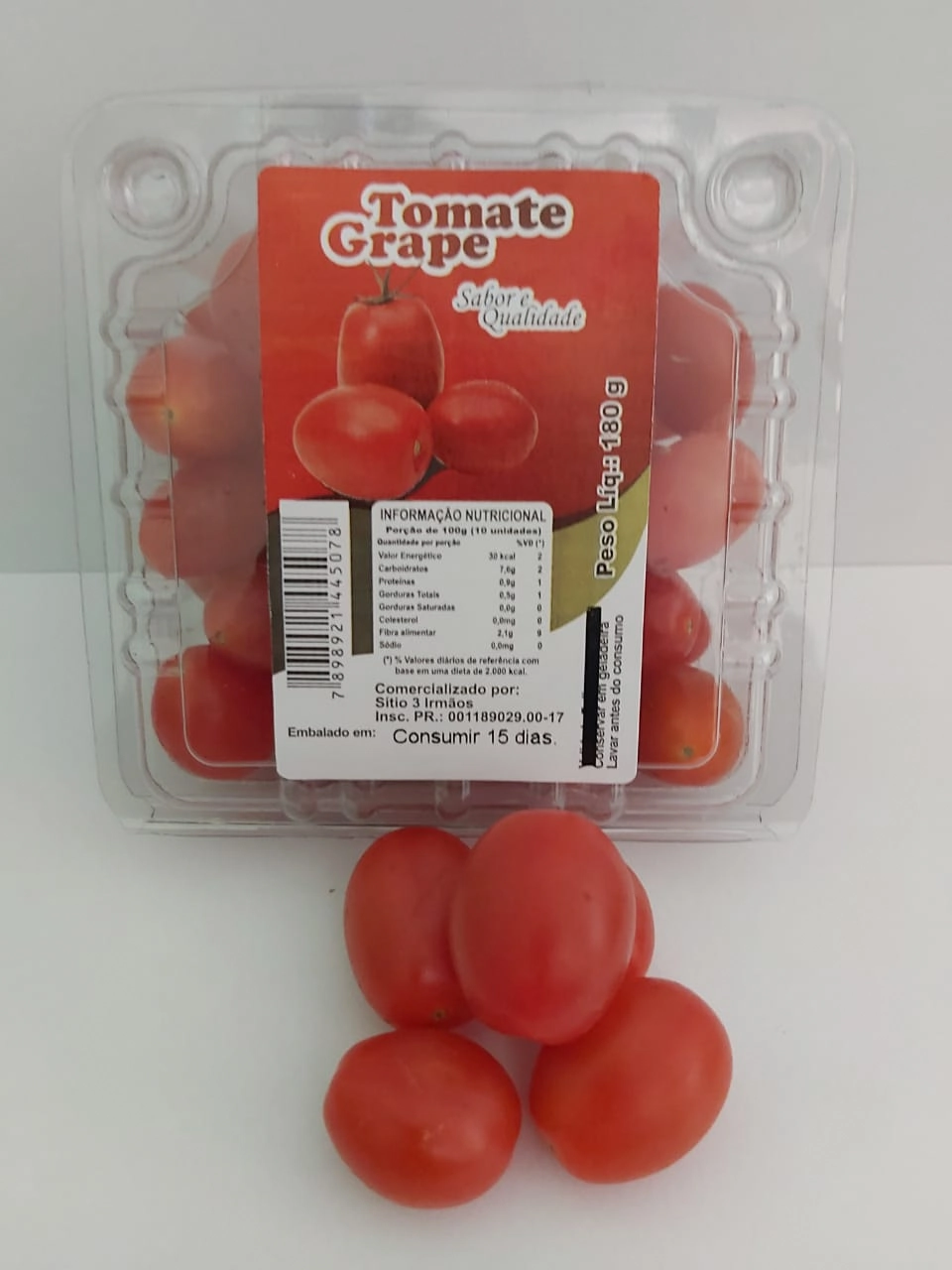 Tomate Sweet Grape 180gr Tres Irmaos