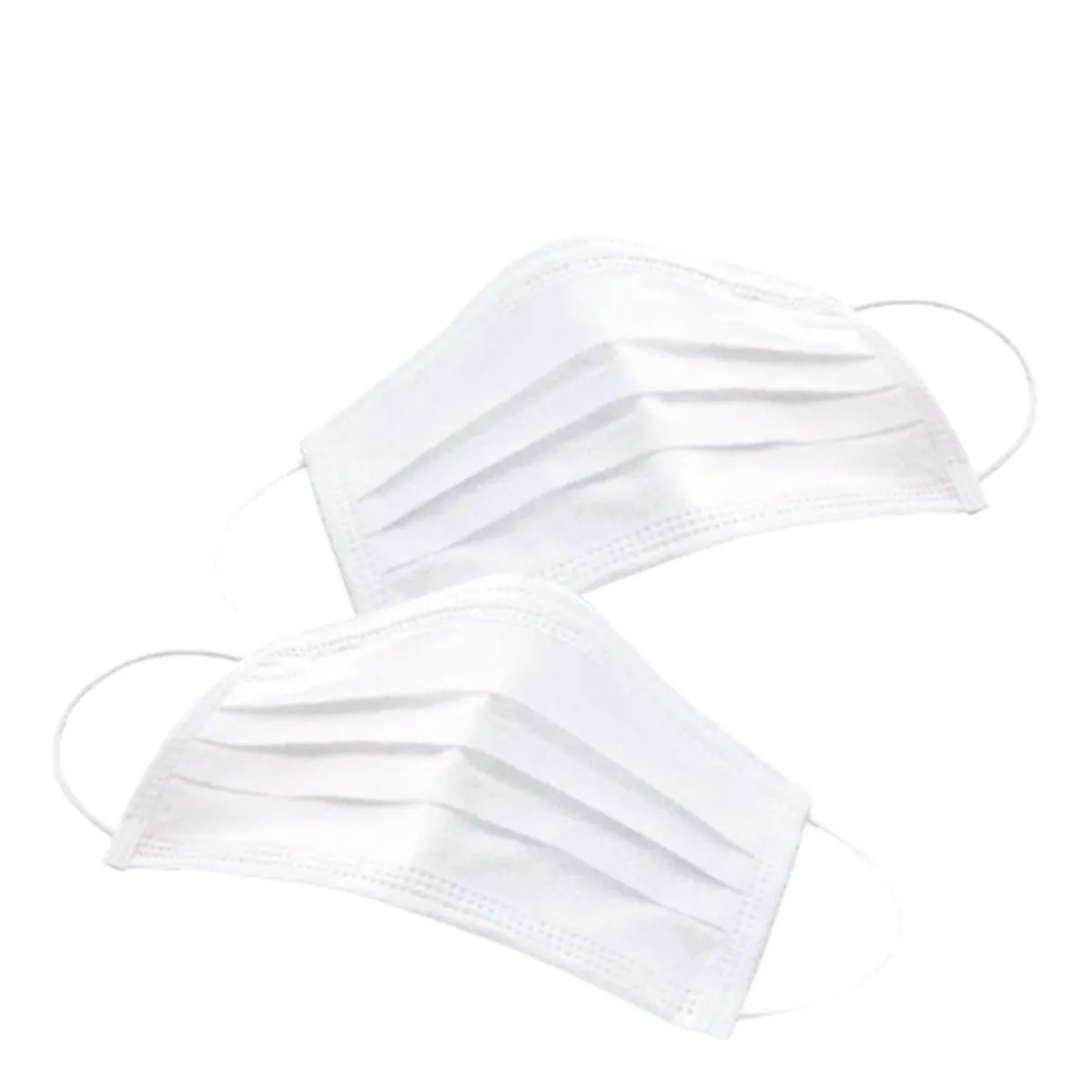 Máscara Descartável Com Elástico e Clip Nasal Bompack com 100 unidades