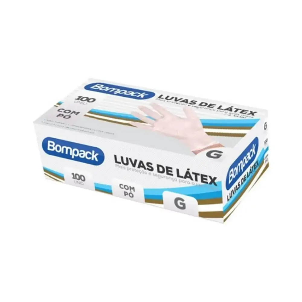 Bompack Luva De Latex G C/po C/100