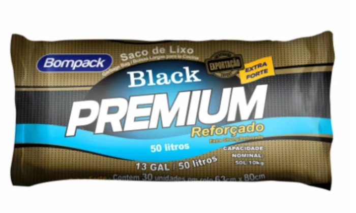 Saco De Lixo Bompack 50l 30 Un