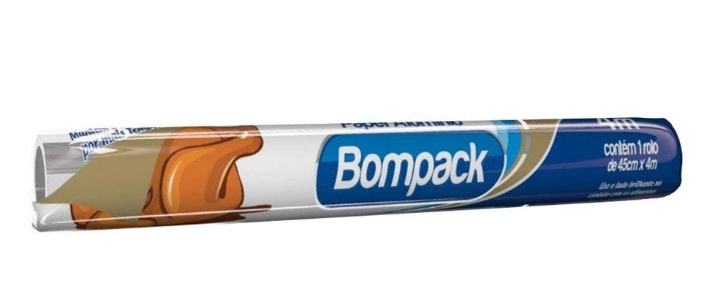 Papel Aluminio Bom Pack 45cmx4m