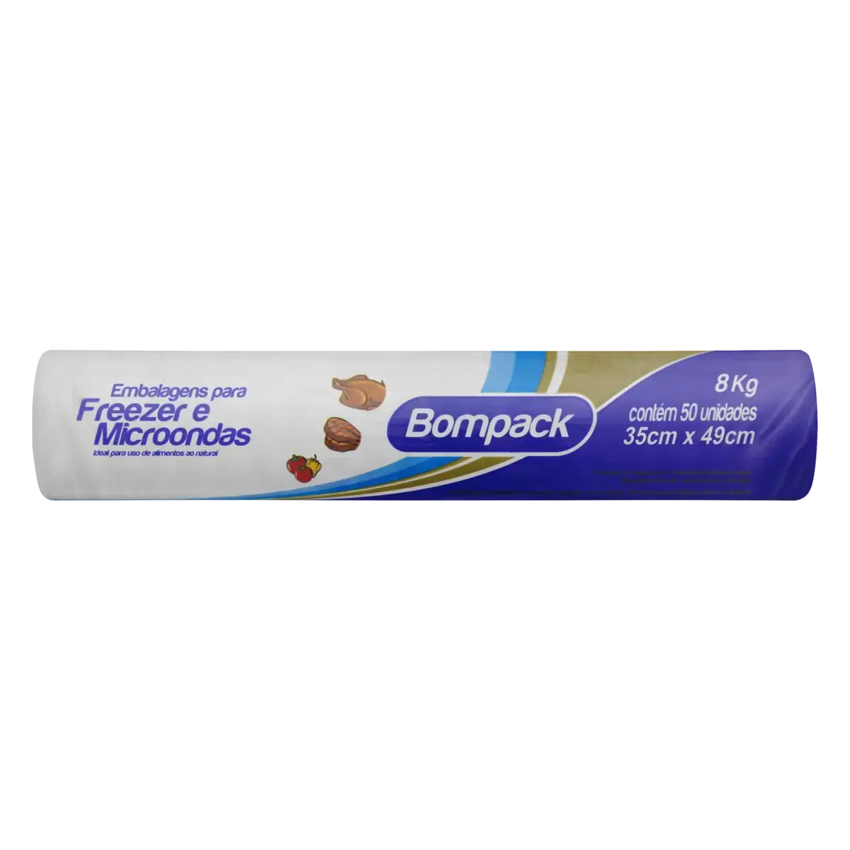 Embalagem Para Freezer E Micro Ondas 8kg Bompack 50 Unidades