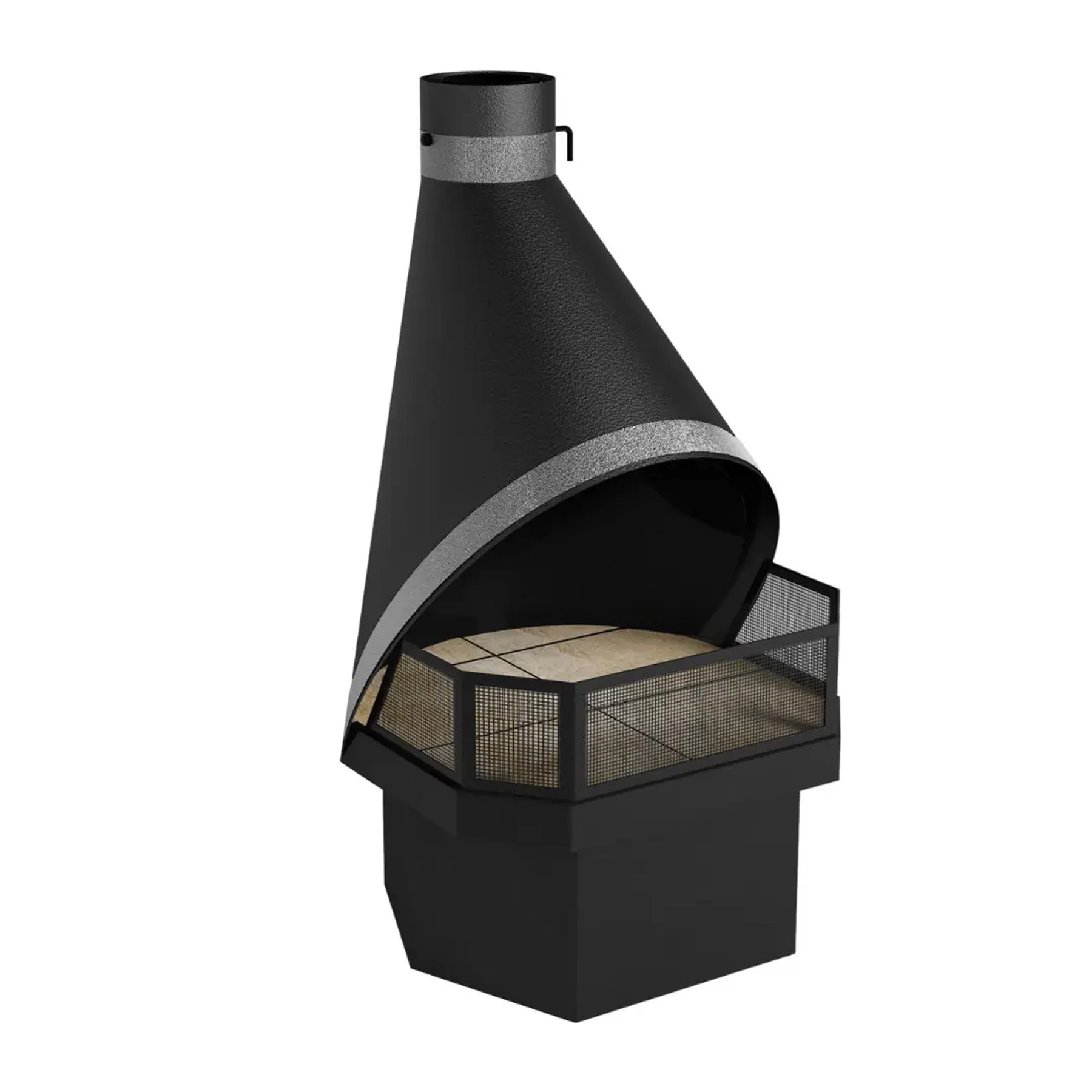 Lareira de Aço Carbono Suíça 693T Metávila