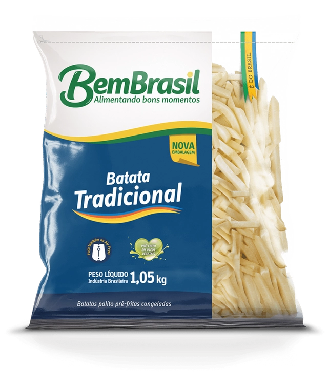 Batata Pré Frita Bem Brasil Pacote 1,050kg