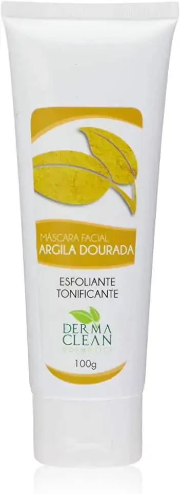 Máscara Facial De Argila Dourada Derma Clean 100g