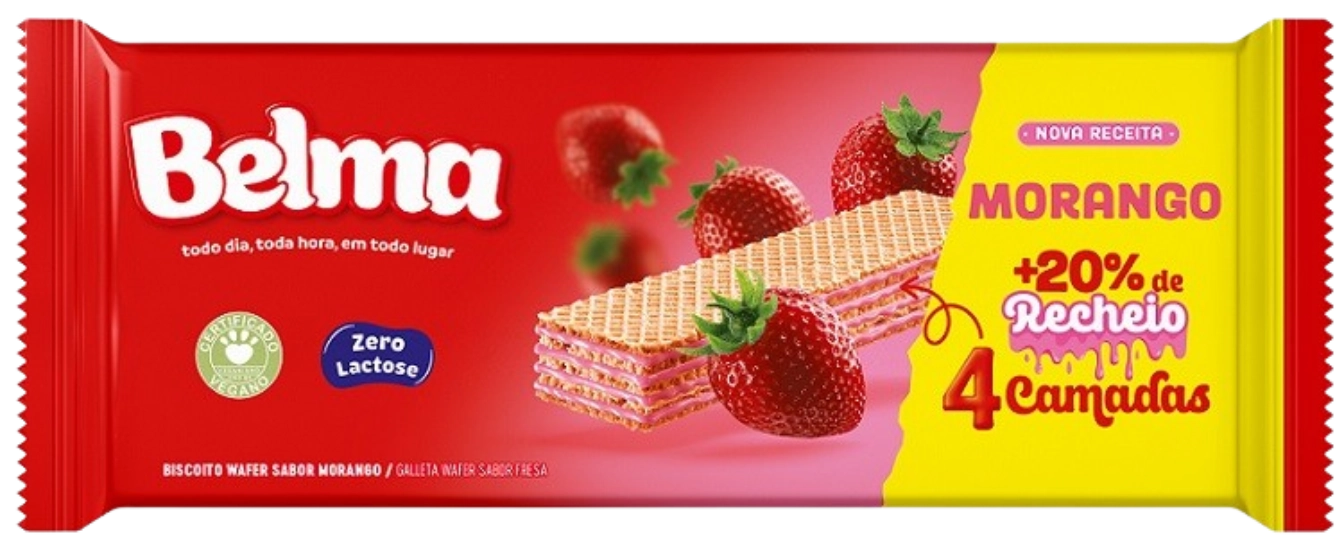 Bolacha Wafer Belma Mor 110g