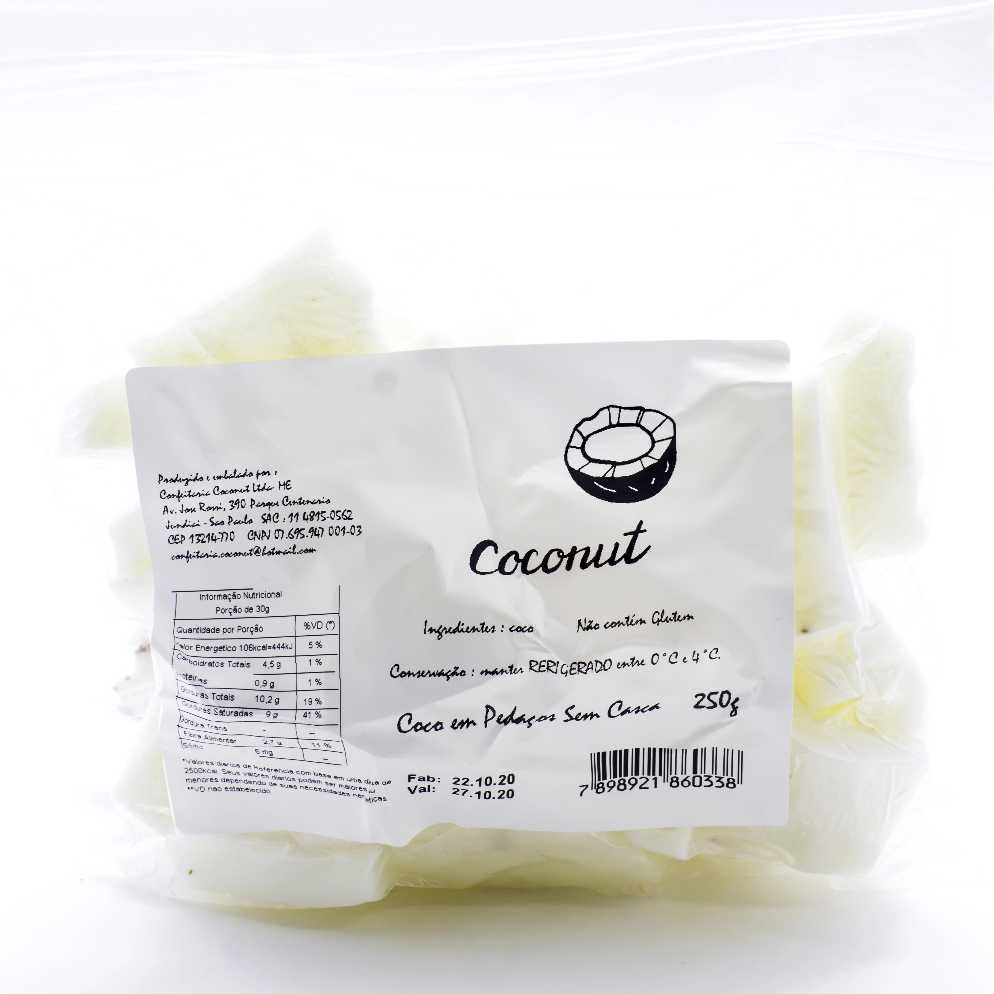 Coco Pedaco S/casca Coconut 250g