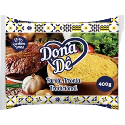 Farofa Pronta Dona De 400gr Tradicional
