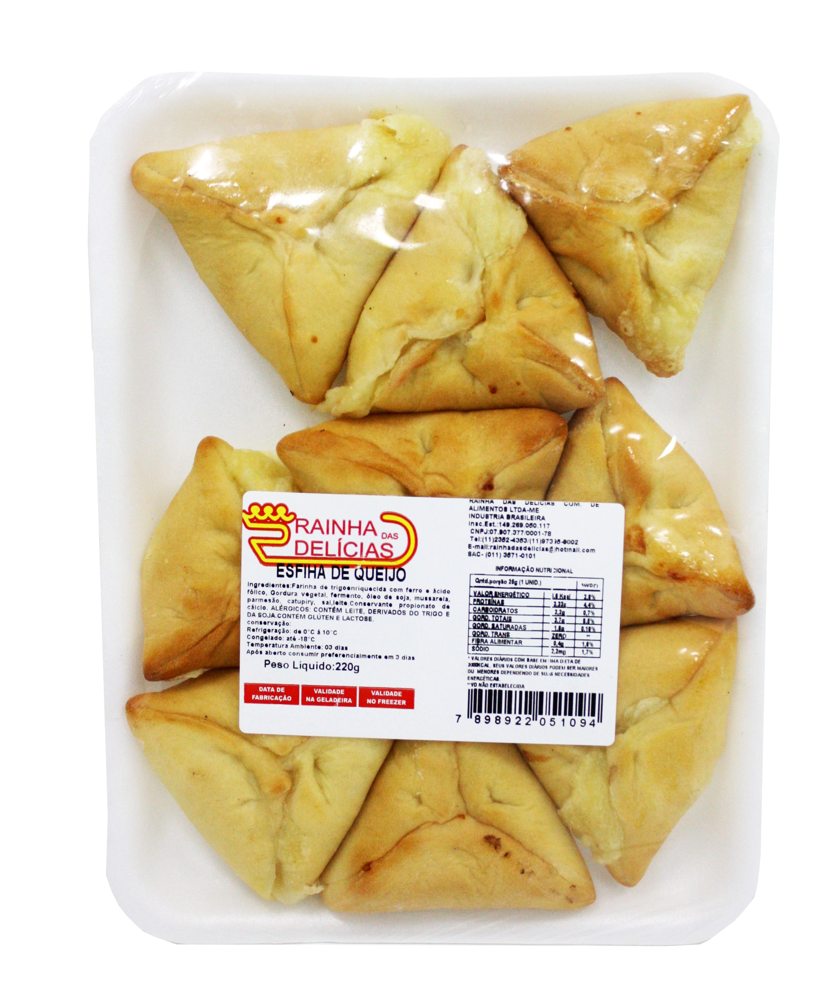 Esfiha Rainha Delicias 220g Queijo