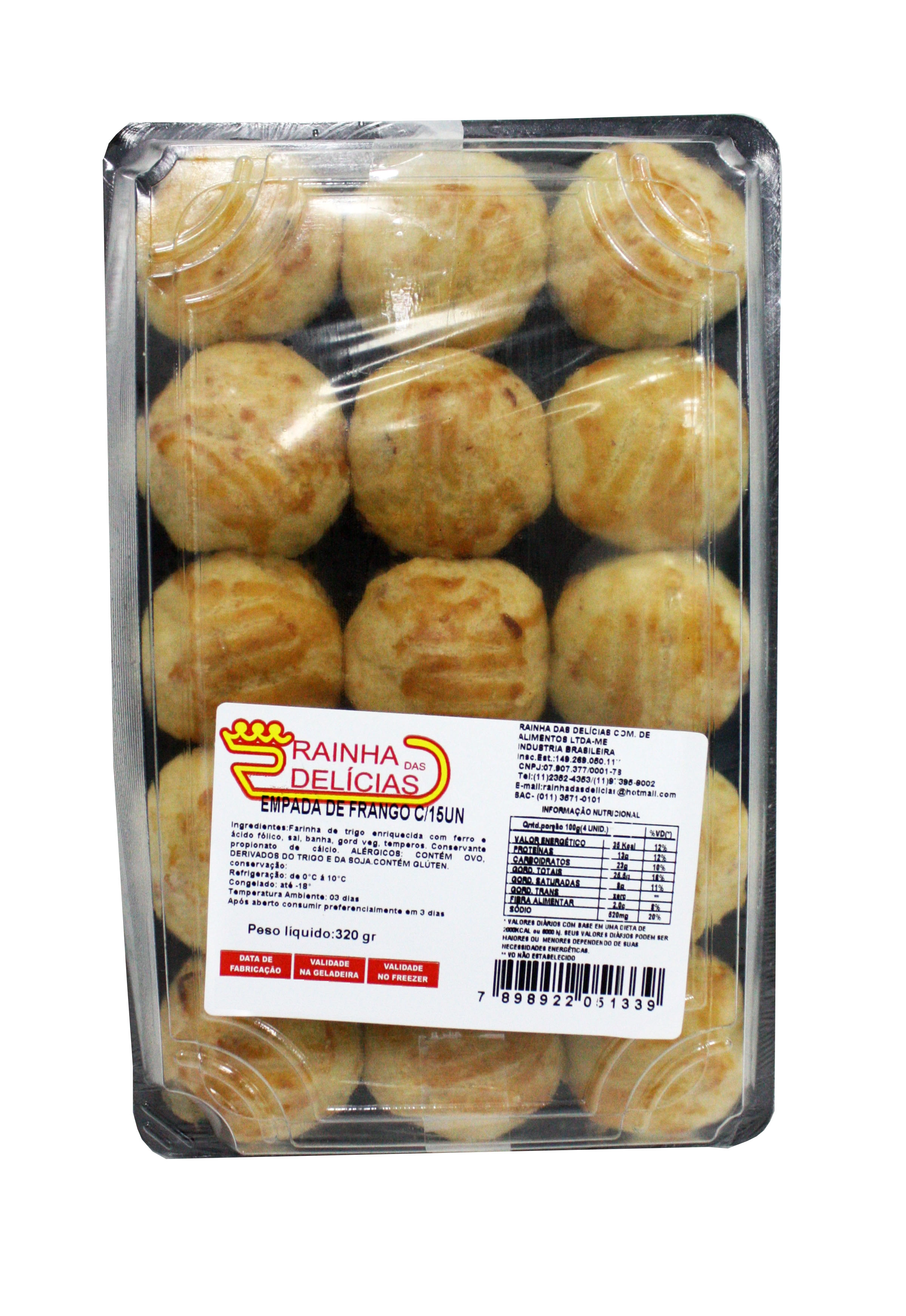 Empada Rainha Delicias 320g Frango C/15