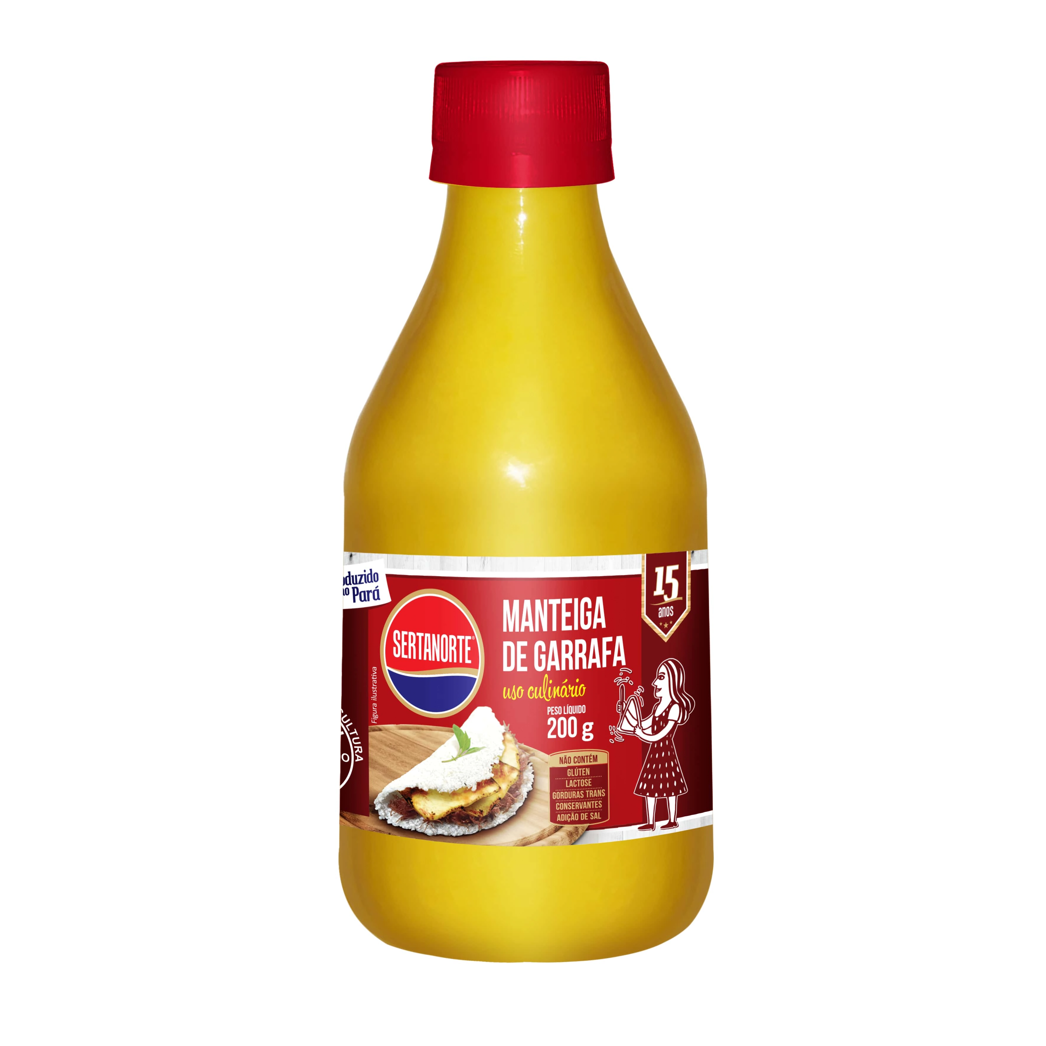 Manteiga Sertanorte 250ml Garrafa