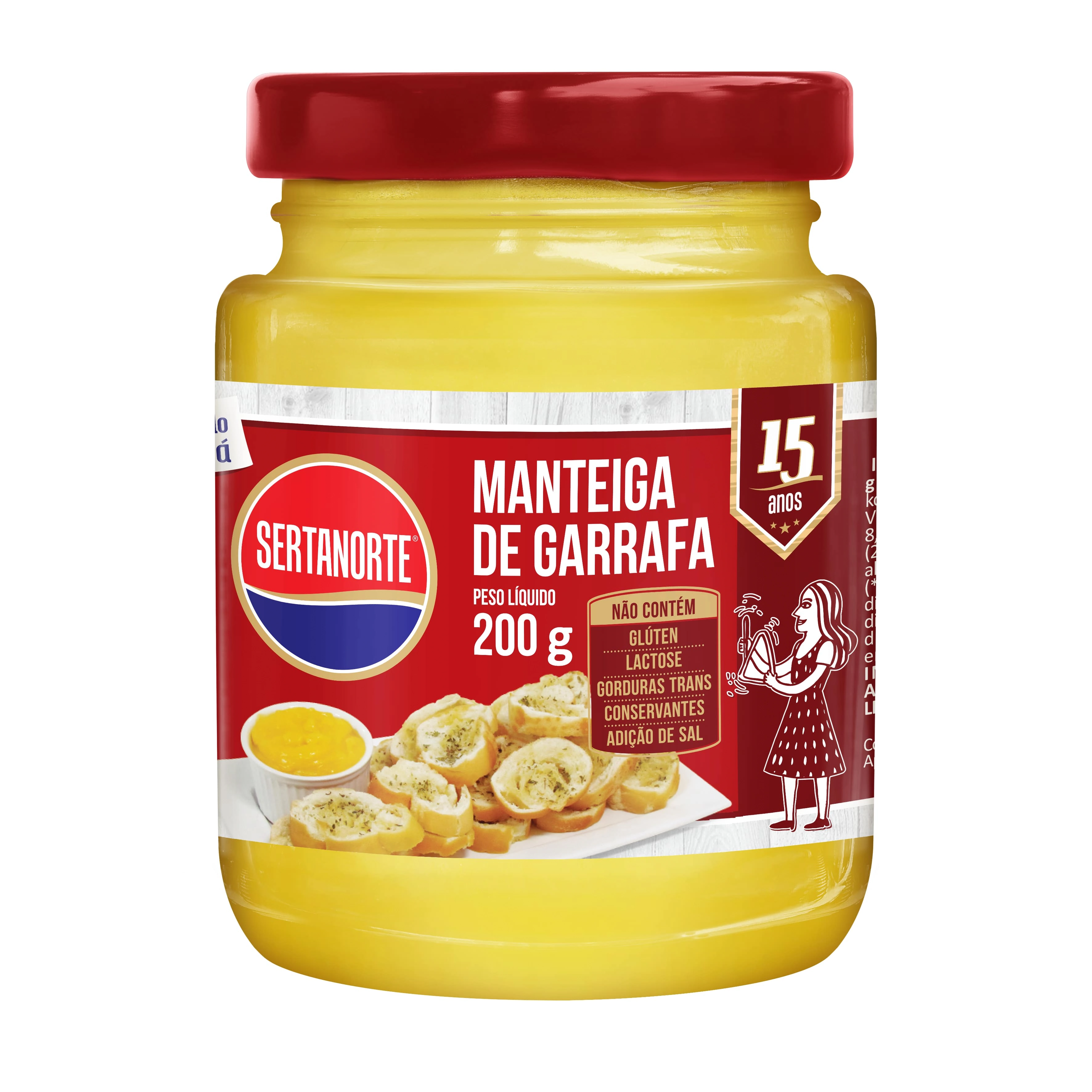 Manteiga Sertanorte 200g Garrafa Pote
