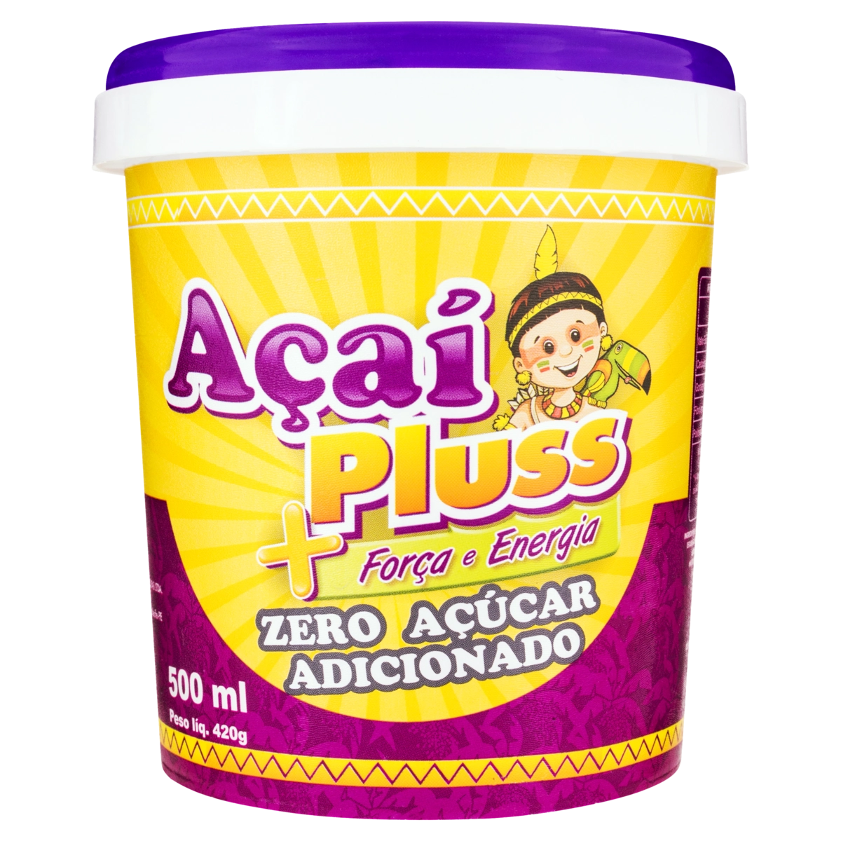 Açaí Zero Açúcar Açaí Pluss Pote 500ml