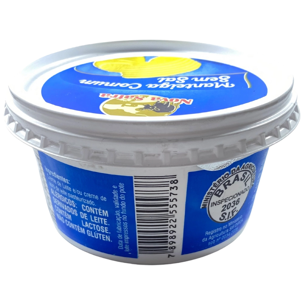 Manteiga Nova Safra Pote 200g S/ Sal