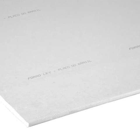 Chapa de Drywall Leve Teto 2,40x1,20m Branca Placo