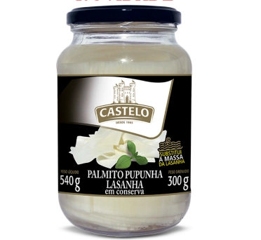 Palmito Pupunha Castelo 300g Lasanha
