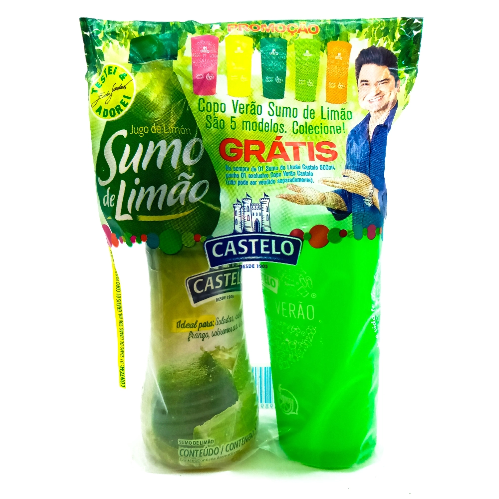 Sumo Limao Castelo 500ml Grts Copo