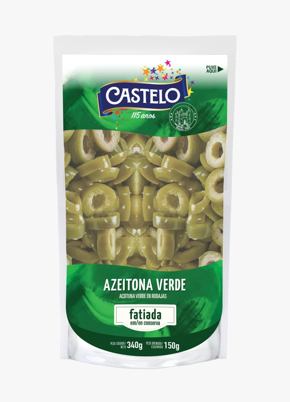 Azeitona Verde Castelo Fatiada 150g