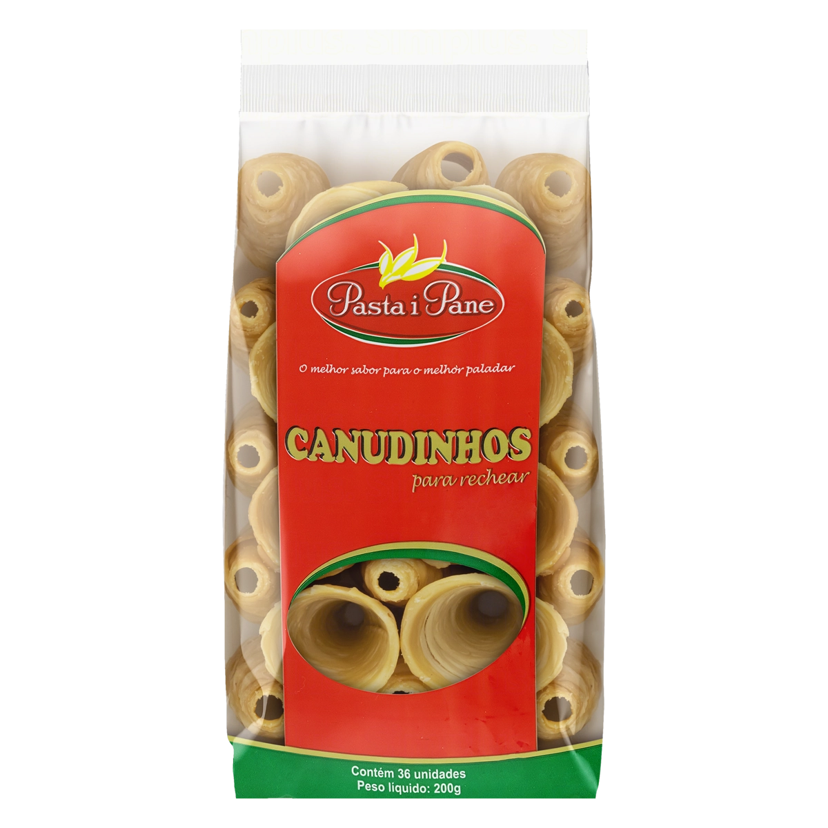 Canudinho Para Rechear Pasta I Pane Pacote 200g 36 Unidades