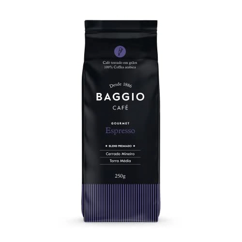 Café Torrado Em Grãos Espresso Baggio Gourmet Pacote 250g