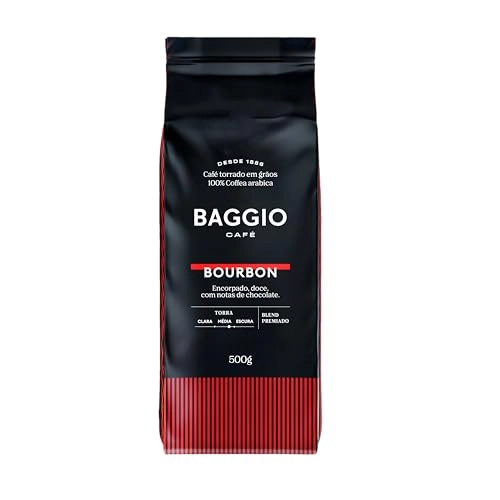 Café Torrado Em Grãos Bourbon Baggio Pacote 500g