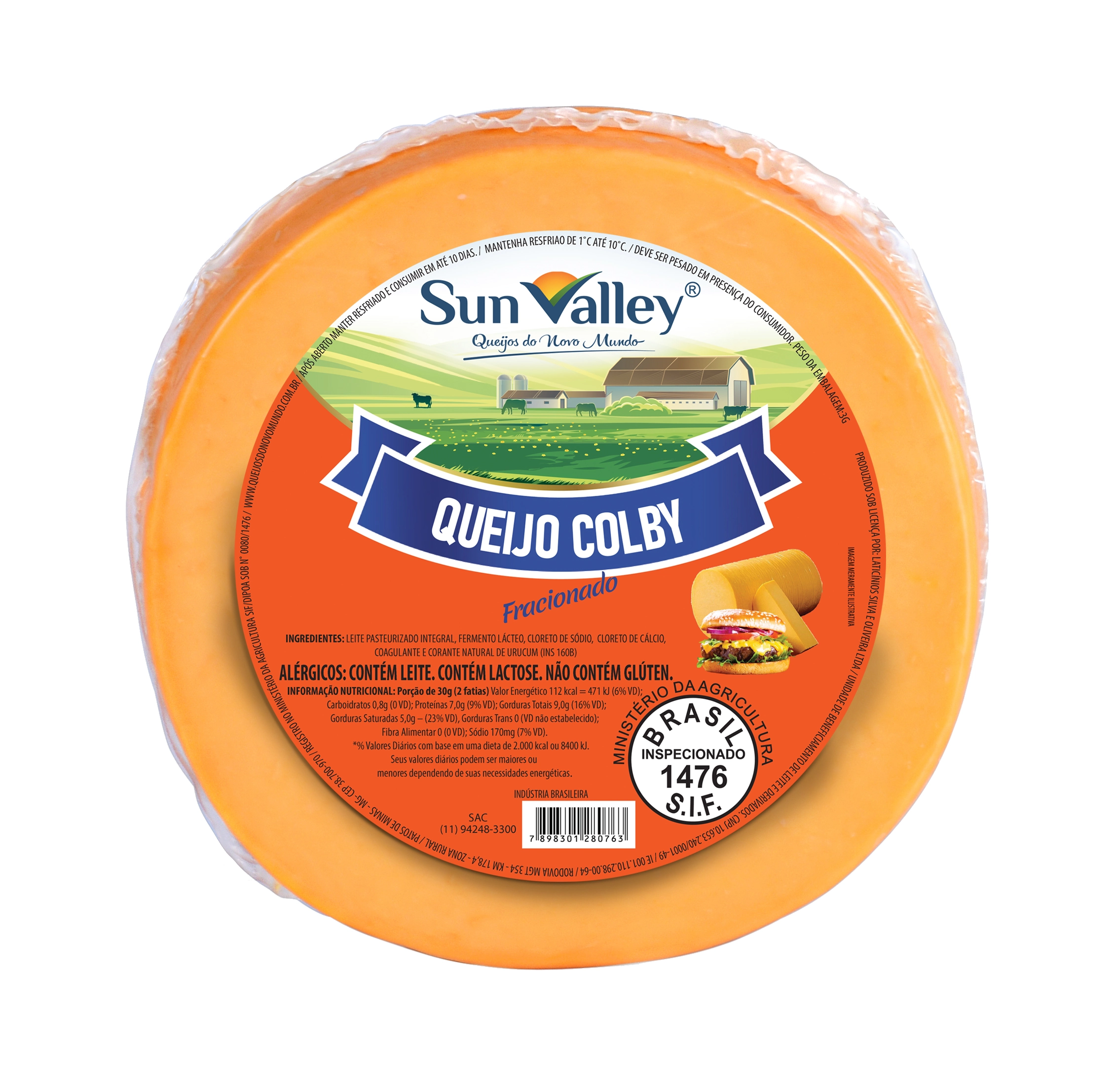 Queijo Colby Sun Valley 180g