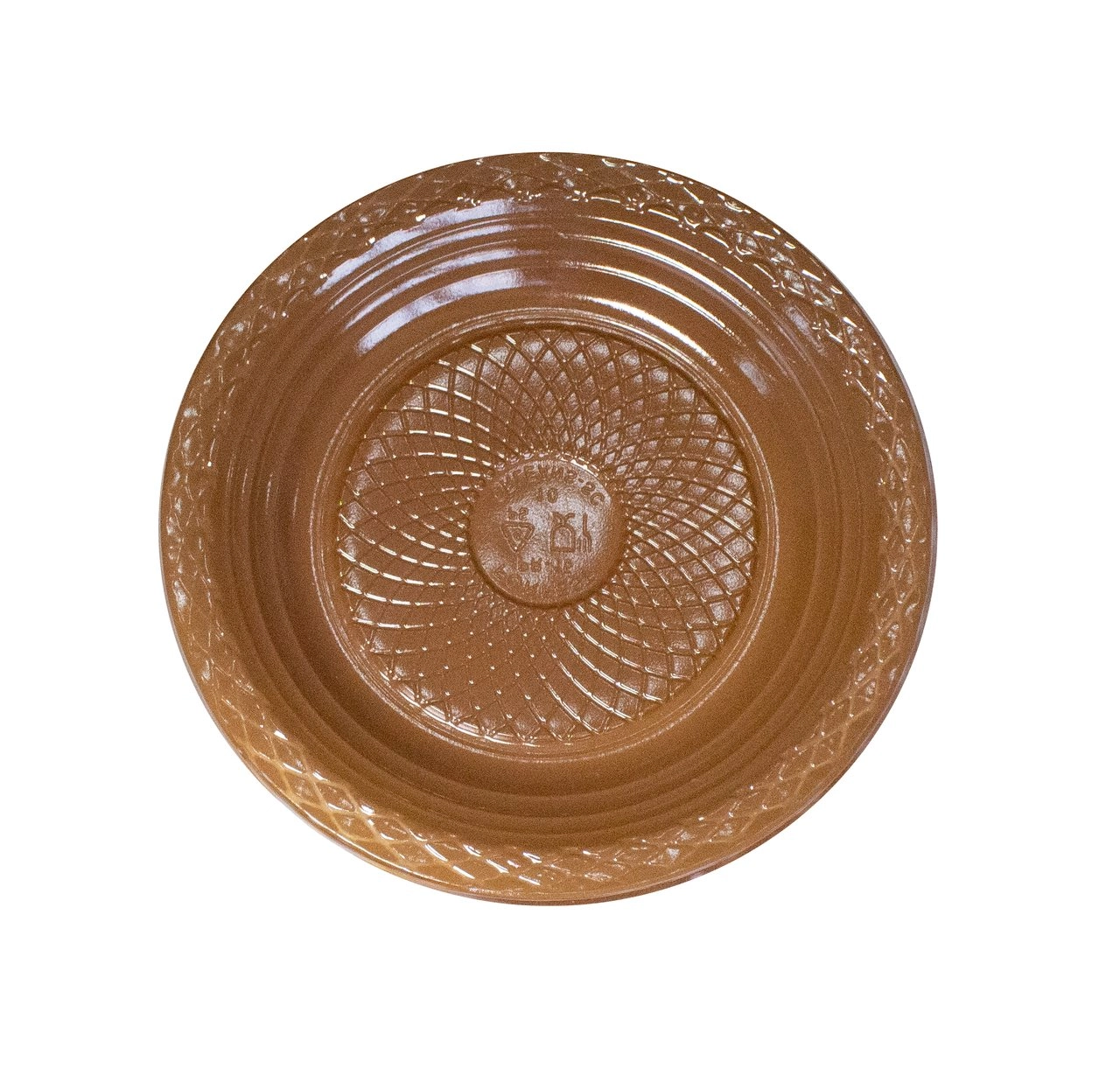Prma 15 Prato Plastico 15cm Marrom C/10u