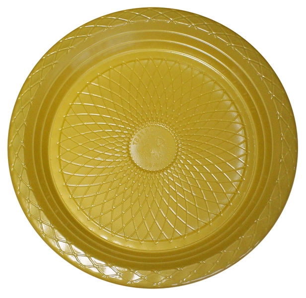 Prato Descartável Dourado 18