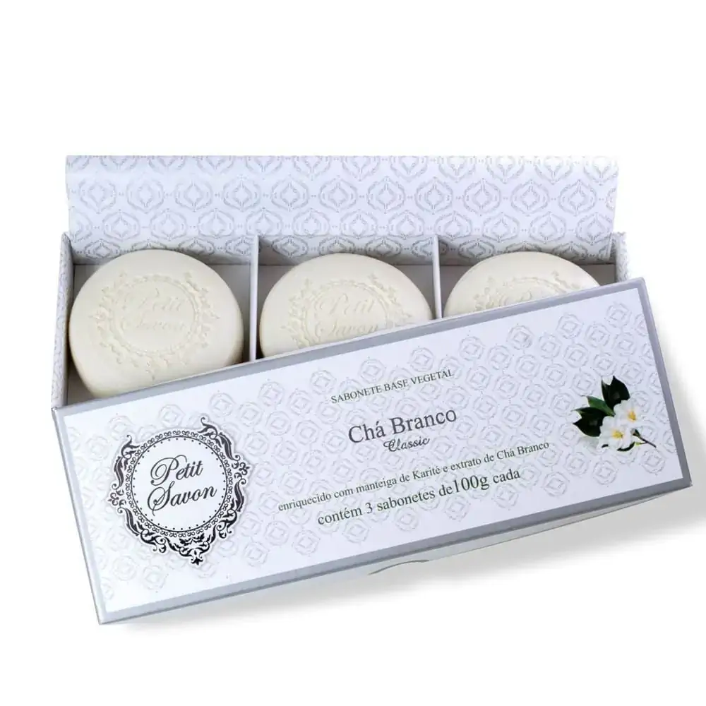 Petit Savon Kit Sab C/3 100g Cha Branco
