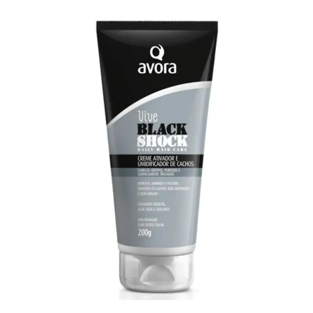 Cr Pentear Avora 200g Black Shock Umidif