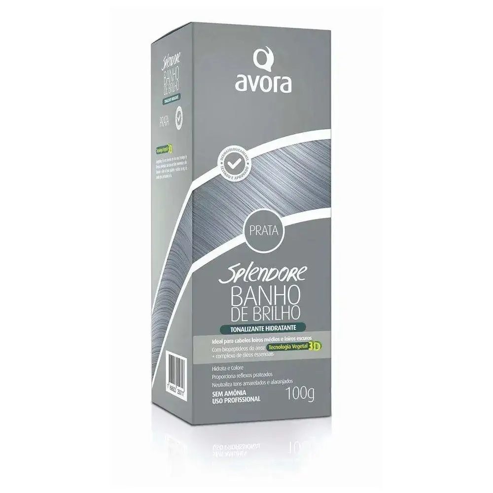 Tonalizante Avora Banho de Brilho Prata 100g