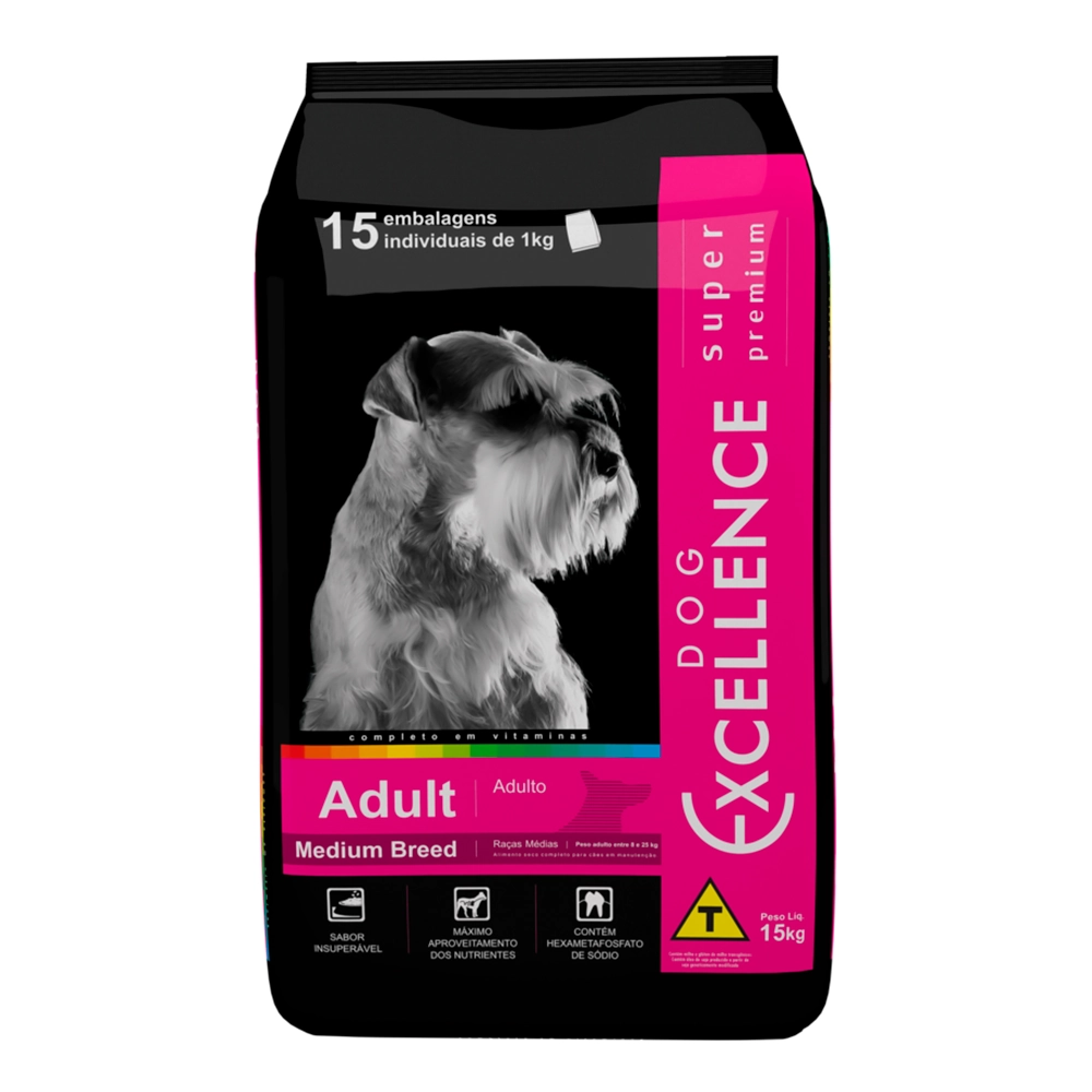 Racao Dog Excelence Medium Adult 15kg
